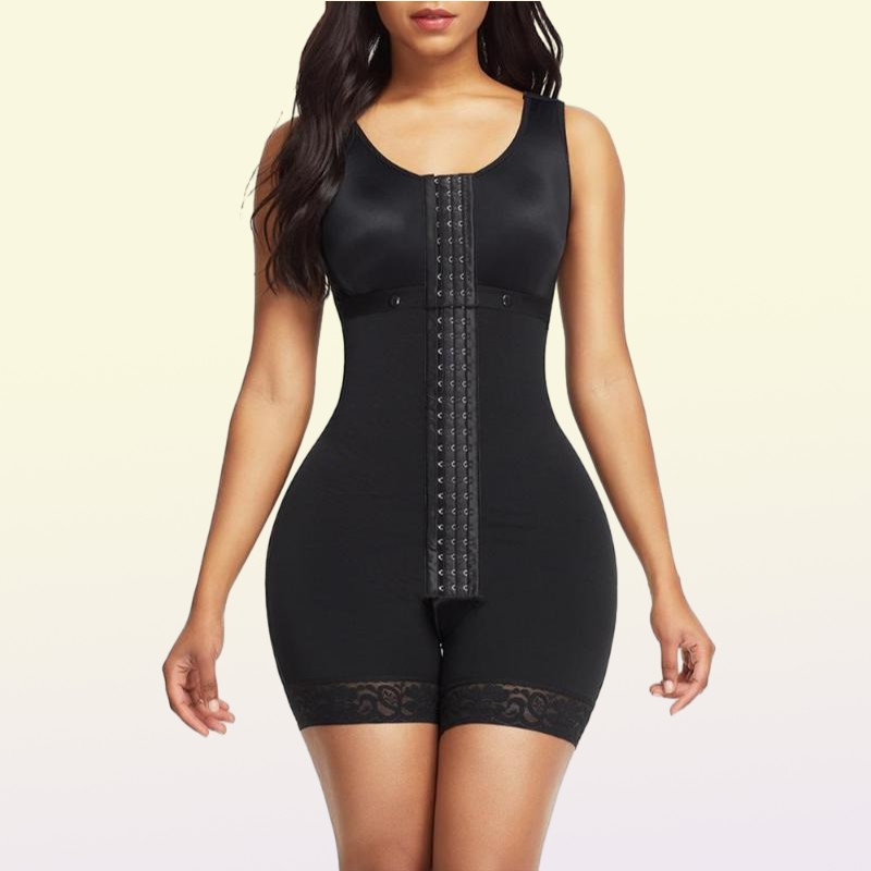 Women039s Shapers BuLifter Slimming Shapewear Full Body Shaper Post Liposuction Girdle Corset Tummy Control Faja Waist Open Cro7633536