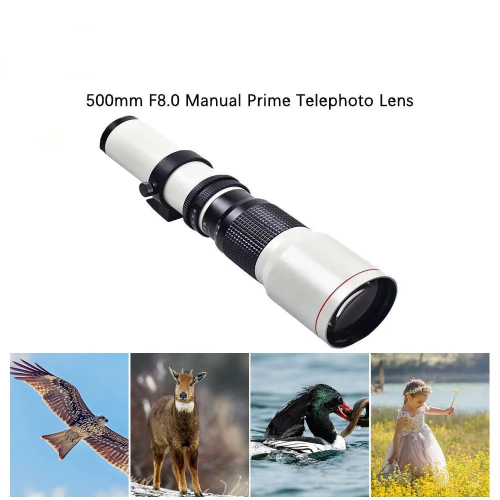500mm/1000mm F8 Manual Telephoto Prime Lens with 2X Converter 3PCS 67mm Filters Canon Nikon Sony Pentax Olympus OMD E-M10 E-M5 E-M1 Fuji Mirrorless Ca
