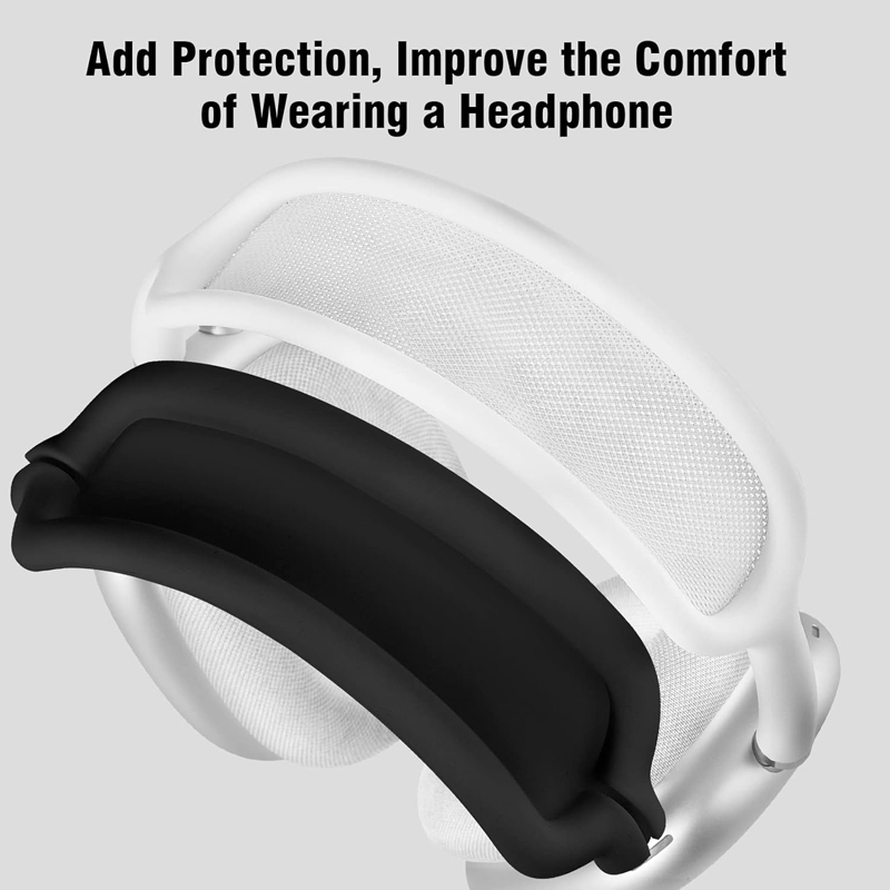 5 in 1 Soft Silicone Washable Cushion Anti-Scratch Ear Pad Cover/ Ear Cups Cover/ Headband Cover/ Headband Ear Cover/ Storage Bag Case For AirPods Max