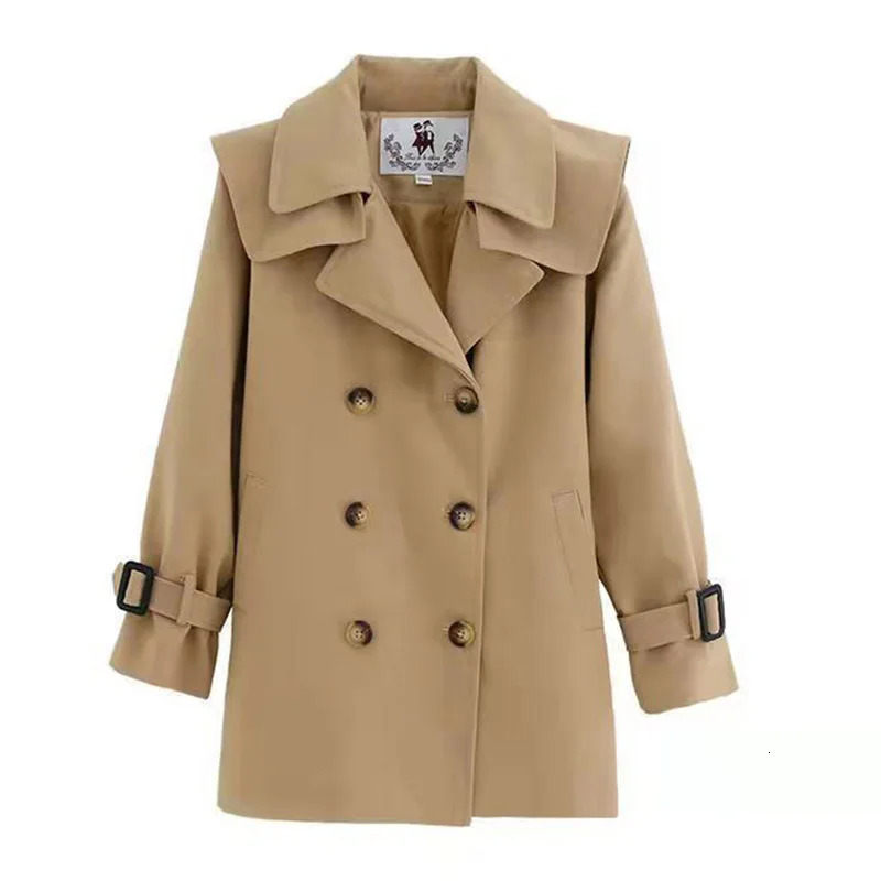 3 14 years Spring Autumn Girls Windbreaker Trench Coat Windproof Children Kid s Mid Length Jacket Baby Teenagers Overcoat 231228