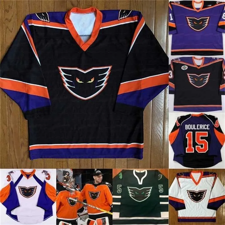 Gla A3740 AHL Philadelphia Phantoms Jerseys Claude Giroux David Hallock Frank Bialowas Jesse Breris Sean McCosh Sullivan Road Custom Hockey Jersey