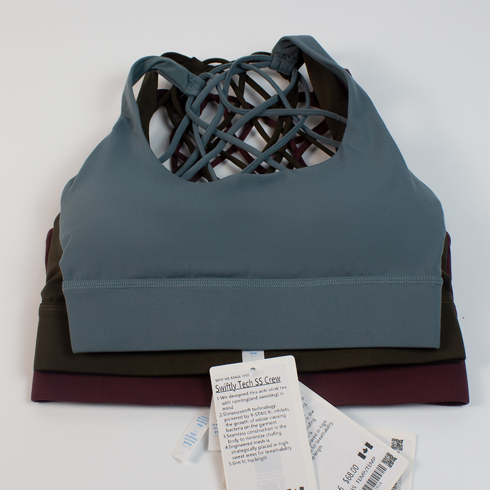 Women Sports Bra Cross Strap Shockproof Beautiful Back Clothing Breathable Quick Dry Yoga Bra Fitness Sports Underwear Workout Gym Tank Tops Running Brassiere