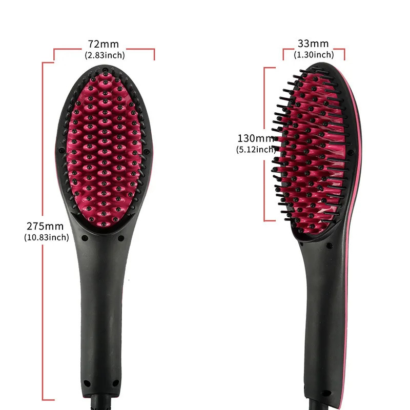 Electric Heating Comb Professional Hair Straightening Brush Adjustable Temperature Hair Straightener Women's Hair Comb 231227