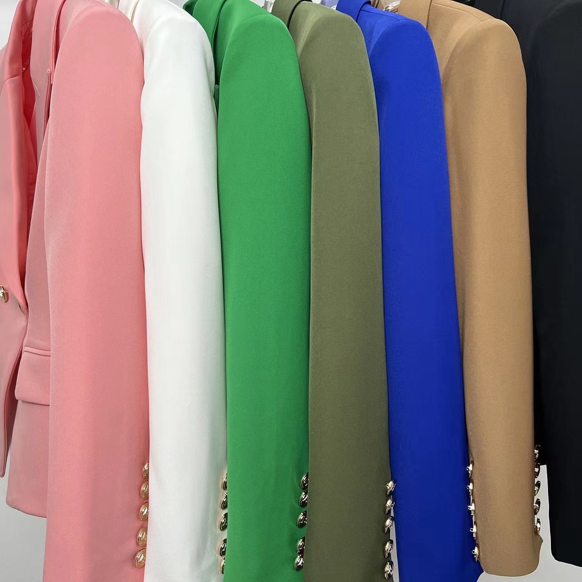 Womens Suits & Blazers Woman Office Suit Jacket Formal Outfit Pockets Sequins Animal Print Design Lady Outwear Plus Size S-XXL 22 Models For Options M
