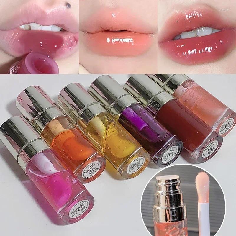 Lip Gloss Moisturizing Liquid Lipstick Jelly Lasting Cherry Red Pink 6Colors Sexy Non Sticky Cup Tint Korean Lips Oil Makeup Stick S stick 1 s