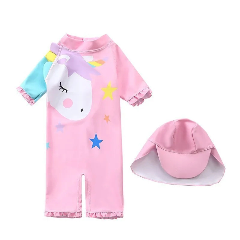 Happyflute 7 24kg Boy Girls Long Sleeve Swimsuit Cute Baby Princess Swim Cloth 231228