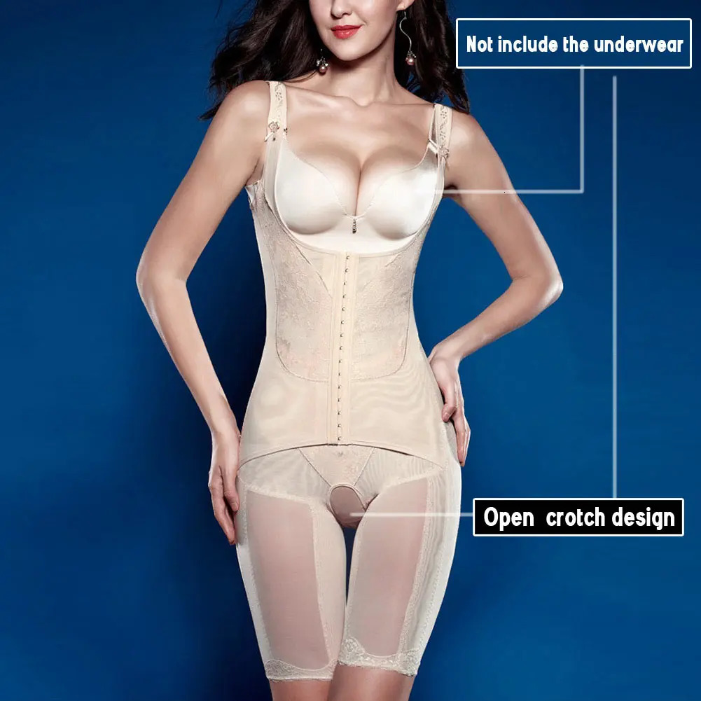 Women Slimming Underwear Magnetic Corset Shapewear Tummy Body Shaper Control Postpartum Thigh Waist Corsets Bodysuit 231227