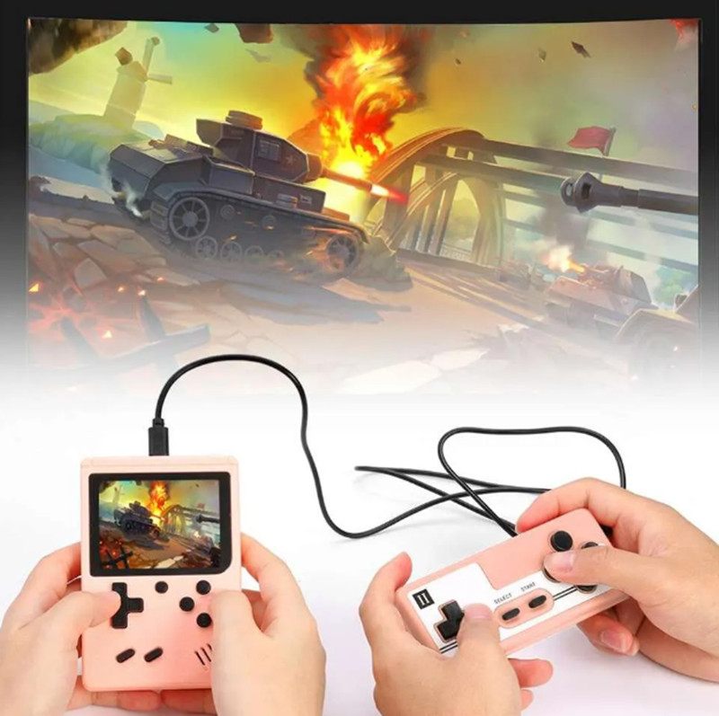 400/500/800 in 1 Retro Video Game player Support Two Players 8 Bit 3.0 Inch Colorful LCD Mini Handheld Macaroon Game Console