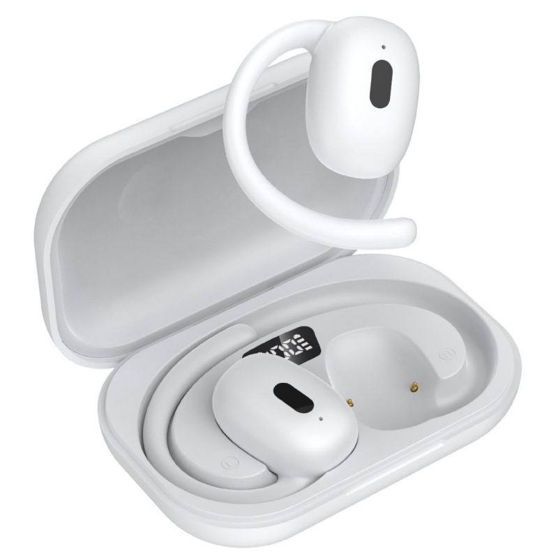 TWS Bluetooth headphone Wireless Earphone Bone conduction R23 Ear Hook Built-in Microphone LED display high Quality Headphone Sport Earphone Long endu