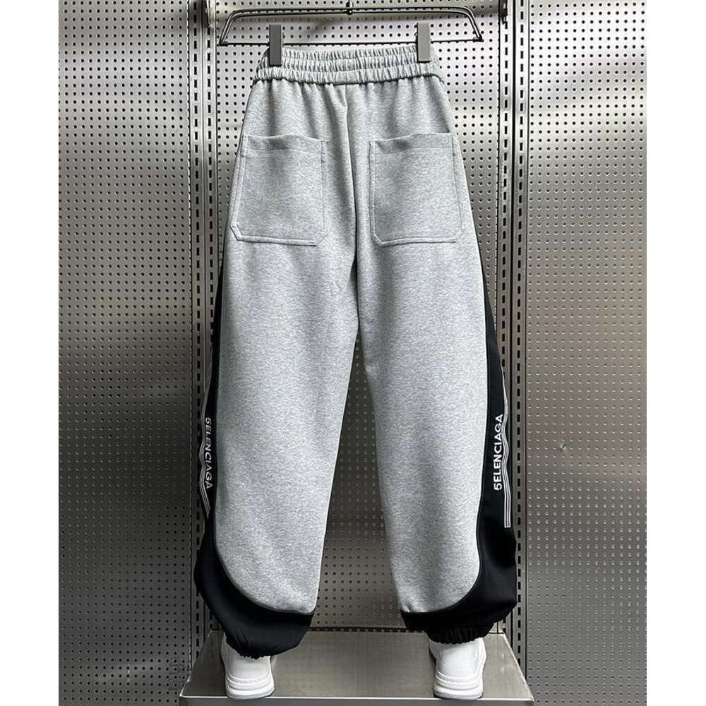 Outdoor Jogger Sweatpants Fashion Street Patchwork Harem Bloomers Autumn Wide Leg Trousers High Quality Brand Men's Pant