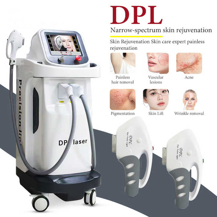 DPL Hair remover skin Whitening Pigment extractien skin rejuvenation spots and acne red blood vessels treatment laser device