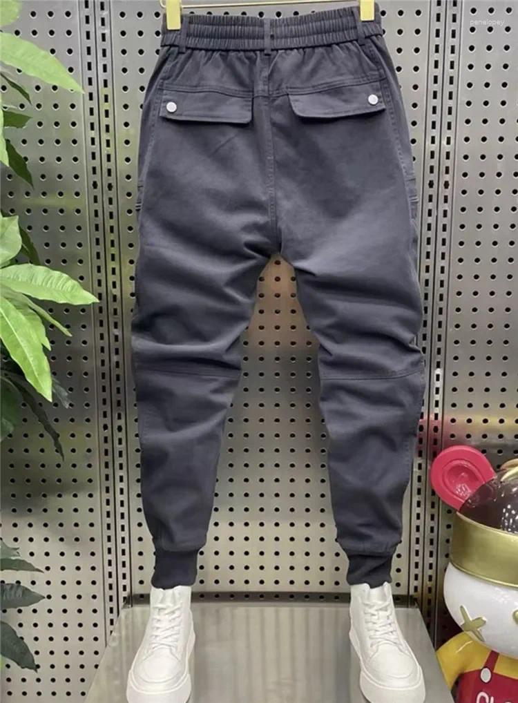 Men's Pants Casual Harem Cargo Multi-zip Pencil Trousers Latest Men Clothing