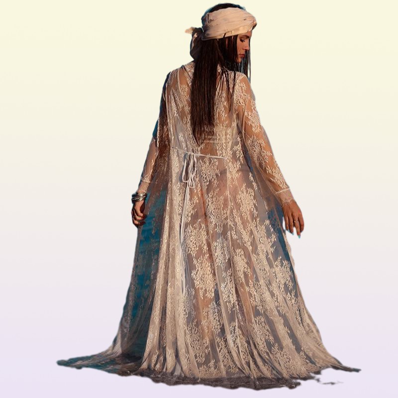 Sexy Women Cover Ups Swimwear White Beach Floral Dress Cotton Kimono Coverups For Swimsuit Up Woman Women039s2130543