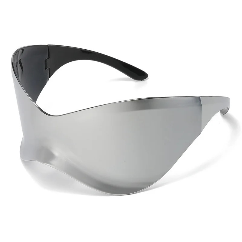 2023 Fashion Oversized Outdoor Sunglasses For Women Goggle Y2K Sun Glasses Men Black Shades Female Mirror 231227