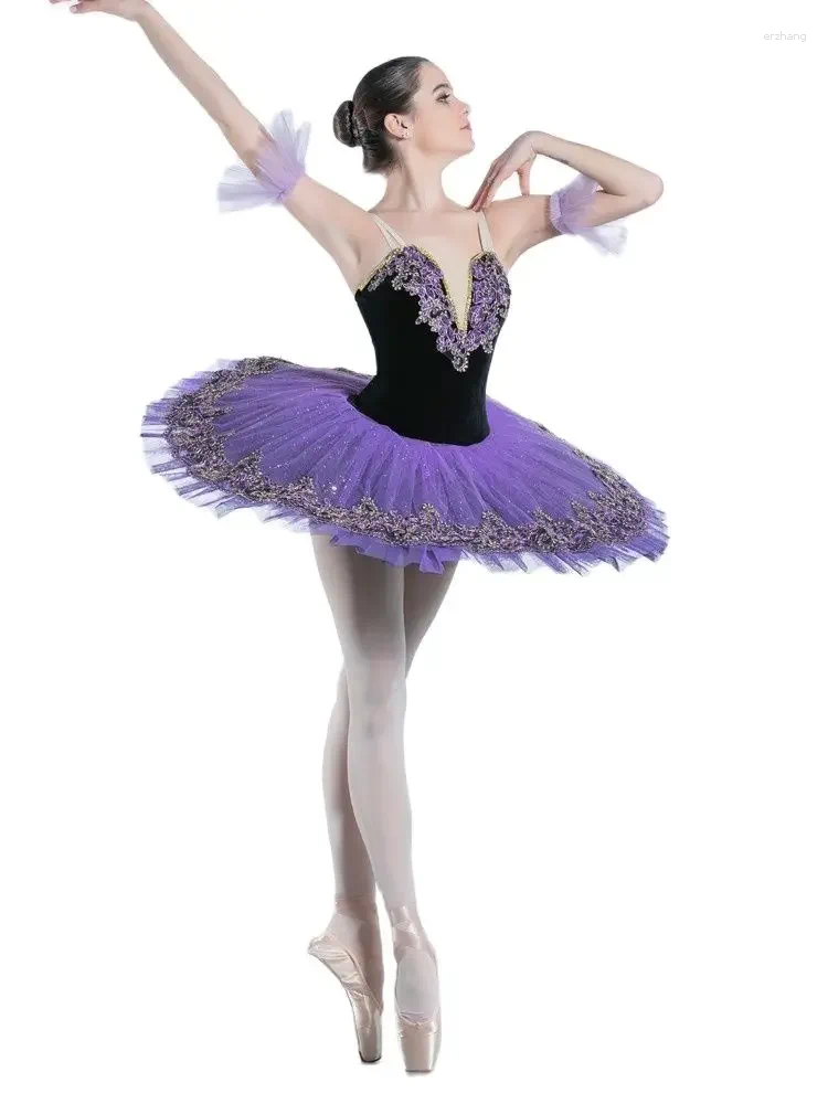 Stage Wear Children's Ballet Dress Female Tutu Purple Lilac Performance Costumes Swan Lake Dance