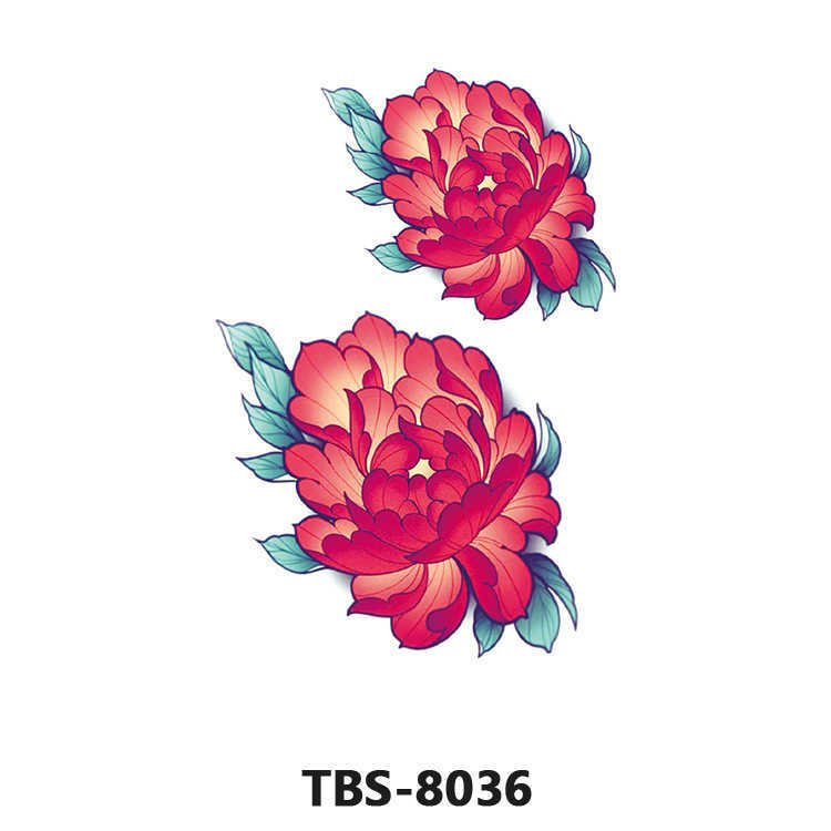 Small arm tattoo sticker waterproof sweat flower for men and women disposable totem