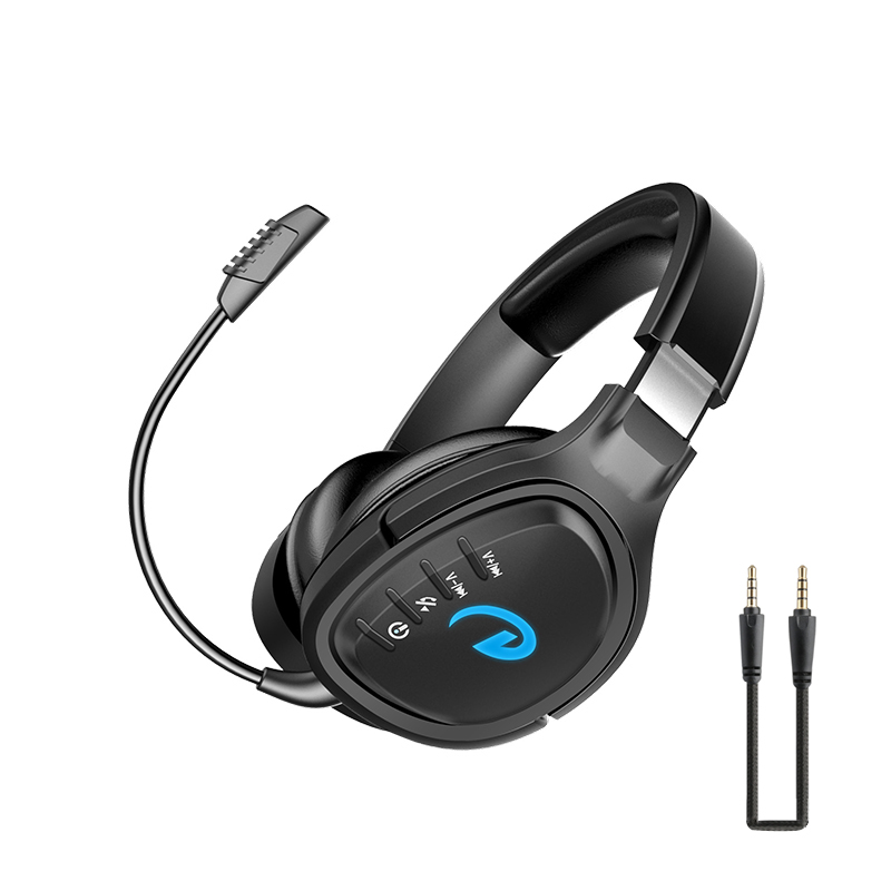 New Over Ear Bluetooth headset Wired Stereo gaming Headphones dual mic for PS4 PS5 XBOX ONE TV switch work Meetings notebook phone tablet laptop Compu