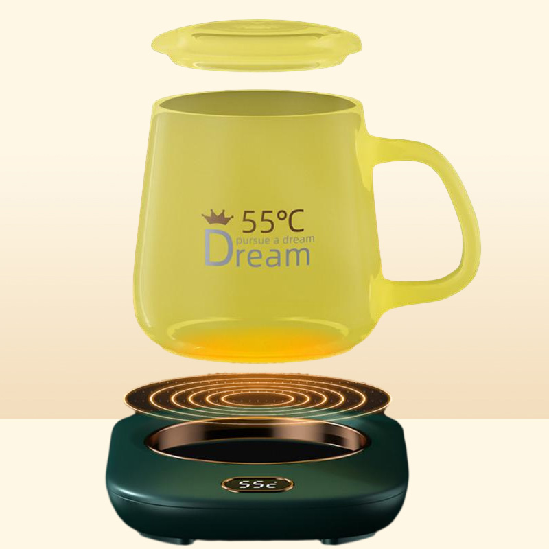 Mats Pads ABS Temperature Display Electric Coffee Mug Warmer Pad Heating Insulation Useful Constant