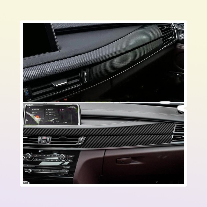 For BMW X5 F15 G05 20142021 Interior Central Control Panel Door Handle 5D Carbon Fiber Stickers Decals Car styling Accessorie