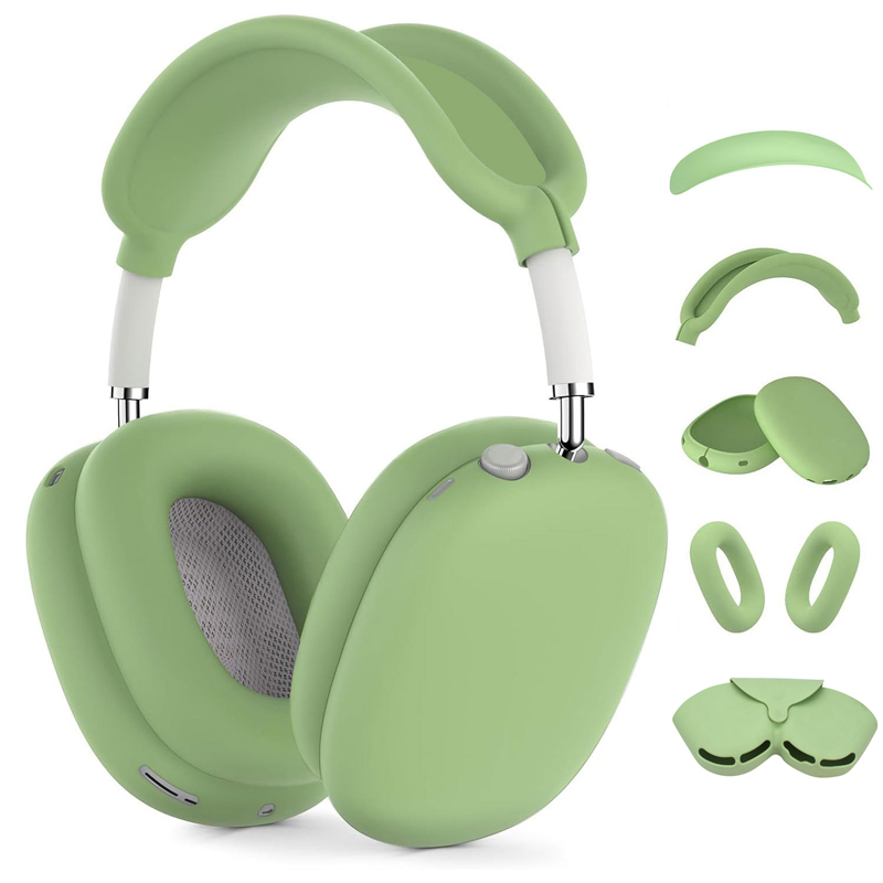 5 in 1 Soft Silicone Washable Cushion Anti-Scratch Ear Pad Cover/ Ear Cups Cover/ Headband Cover/ Headband Ear Cover/ Storage Bag Case For AirPods Max