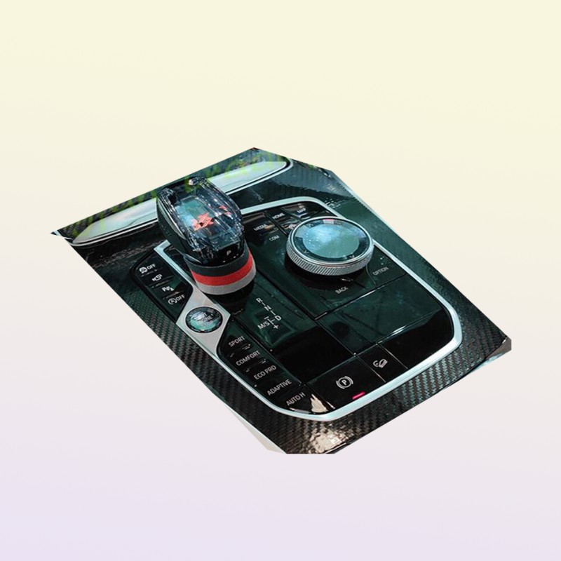 For BMW X5 F15 G05 20142021 Interior Central Control Panel Door Handle 5D Carbon Fiber Stickers Decals Car styling Accessorie