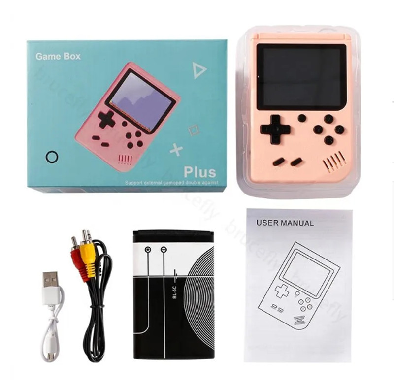 400/500/800 in 1 Retro Video Game player Support Two Players 8 Bit 3.0 Inch Colorful LCD Mini Handheld Macaroon Game Console