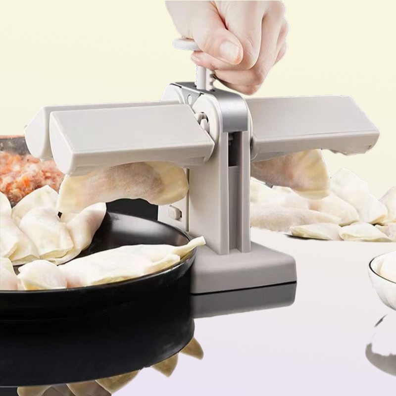 Other Kitchen Tools Double Head Fully Automatic Dumpling Maker Mould Quickly Make Dumplings Empanadas Ravioli Making Mould Kitchen8671466