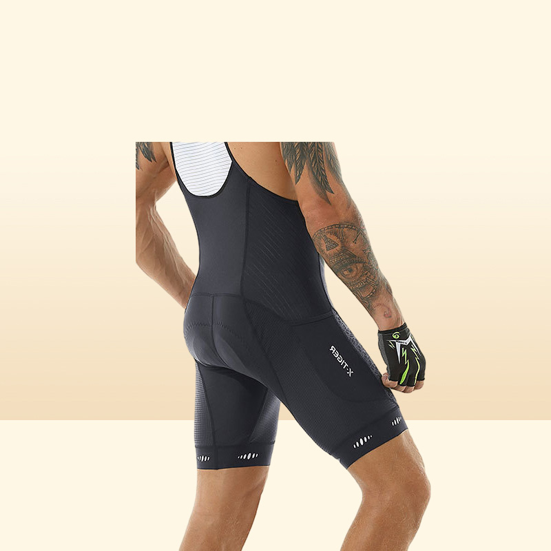 X-Tiger Cycling Bibs Shorts Men Triathlon Ciclismo Masculina Bib Shorts Gel Padded Bike Tights Lycra With kets Bicycle Shorts 220423