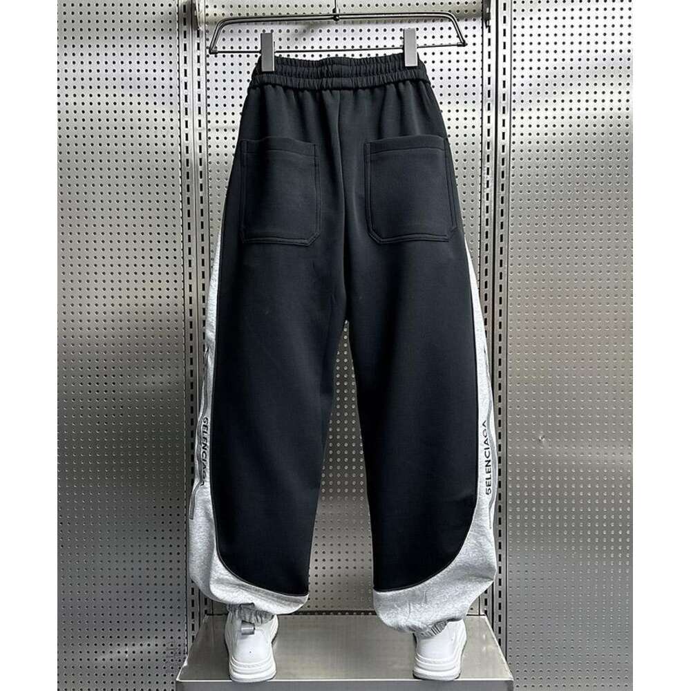 Outdoor Jogger Sweatpants Fashion Street Patchwork Harem Bloomers Autumn Wide Leg Trousers High Quality Brand Men's Pant