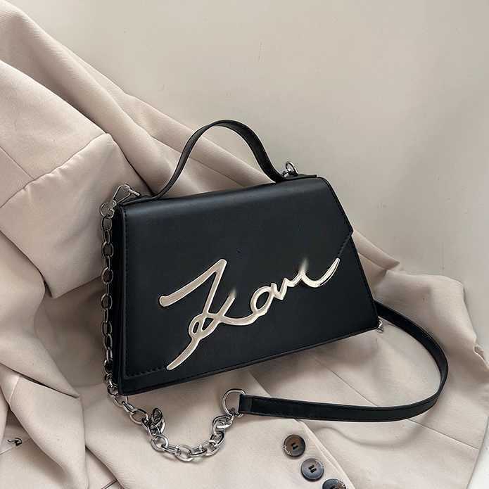 Karl Lagerfield Bag 10A Karl Designer Handbag Womens Single Shoulder Square Bag Letter Chain Crossbody Bags Large Capacity Fashion Trendy Style