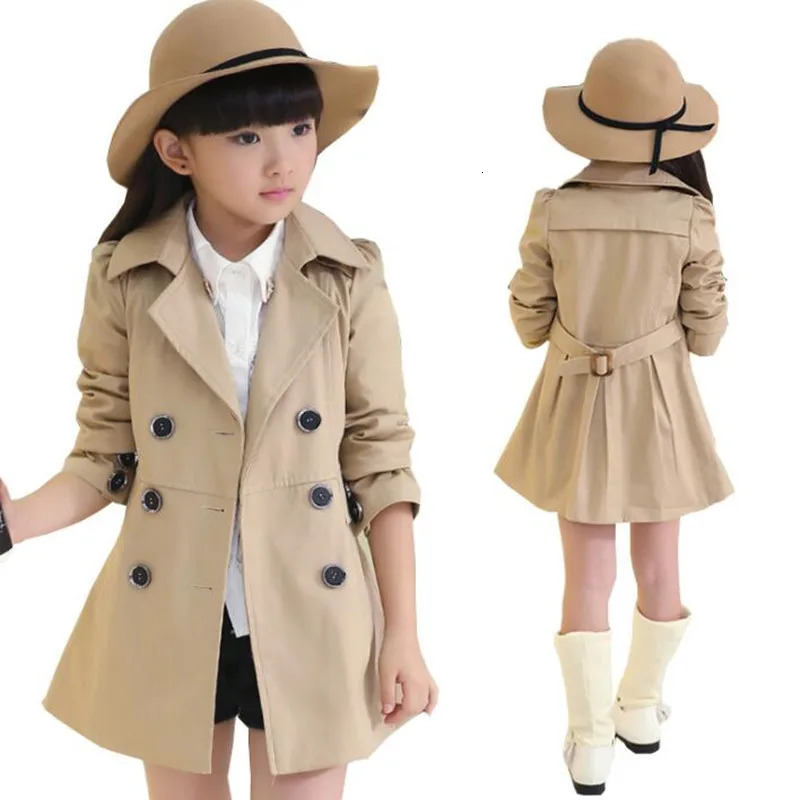 Spring Autumn Jacket For Girls Coat Teenage Children Outerwear Clothes Windbreaker 4 6 8 10 12 14 Year 231228