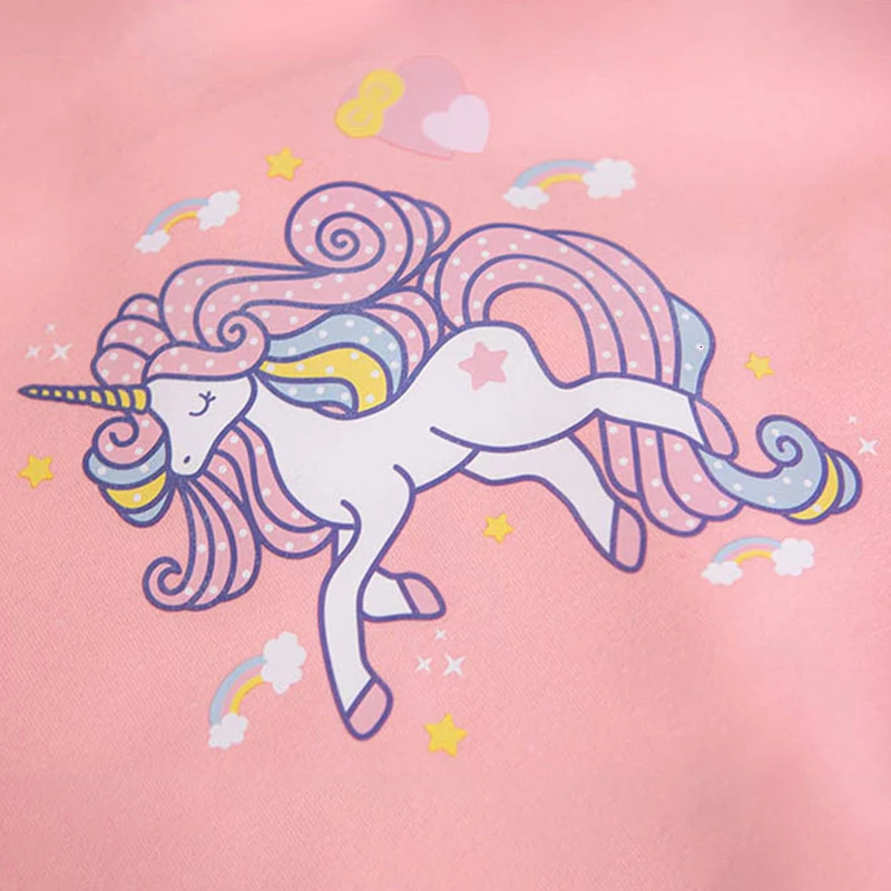 2023 Girls Cartoon Unicorn Jackets For 3 12 Years Teens Clothes Teenage Sports Outerwear Coat Spring Baseball Jacket 231228