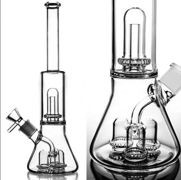 Beaker Base Dab Rigs Thick Glass Water Bongs Hookahs Heady Smoke Pipe Recycler Oil Rigs Bong