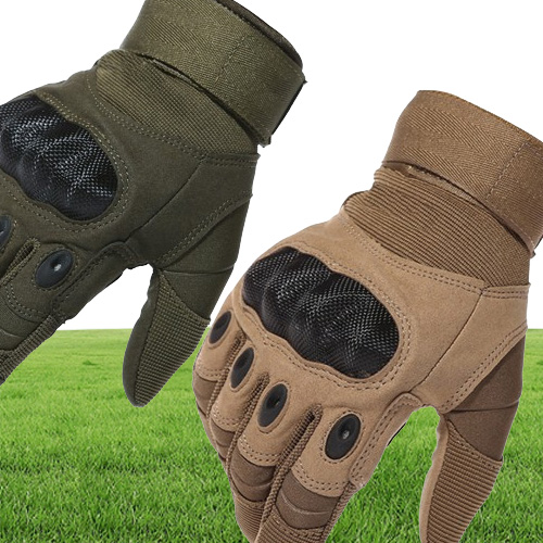 Army Gear Tactical Gloves Full Finger SWAT Combat Gloves Anti-skid Airsoft Paintball Gloves Y200110