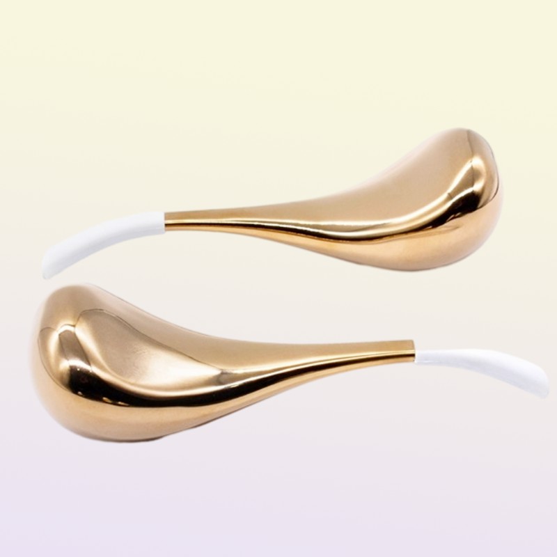 Face Massager Ice Globes for Face 2PCS Luxury Rose Gold Cryo Sticks Face Roller Cold Heat Relief Beauty Massage Tools Birthday Gif