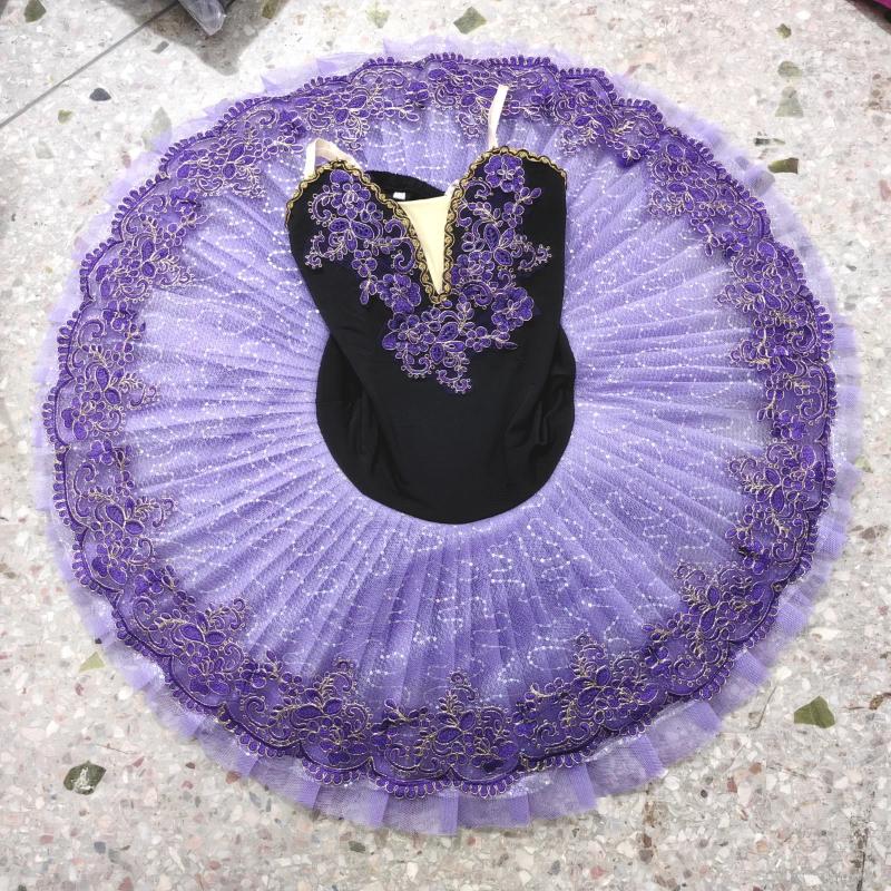 Stage Wear Children's Ballet Dress Female Tutu Purple Lilac Performance Costumes Swan Lake Dance
