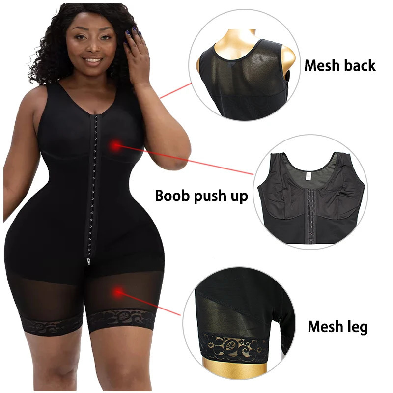 Full Body Shapewear Compression Girdle Fajas Colombian Corrective Underwear Tummy Control Shaper Butt Lift Slim Corset Bodysuits 231227