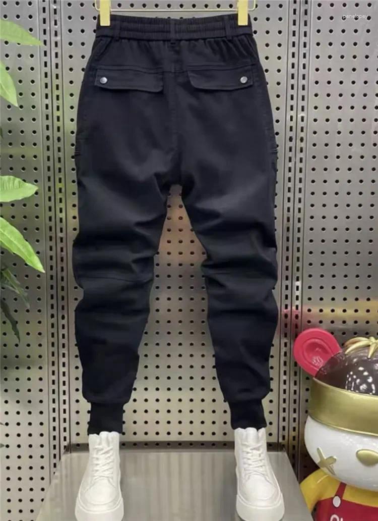 Men's Pants Casual Harem Cargo Multi-zip Pencil Trousers Latest Men Clothing