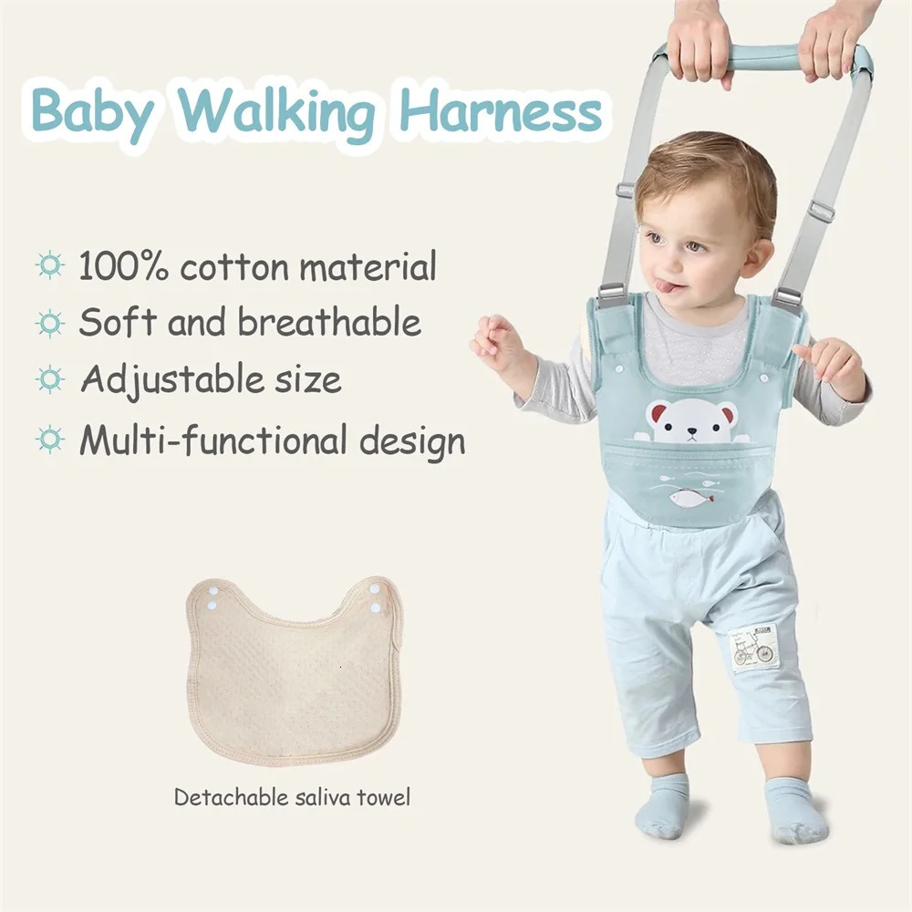 Kid Baby Infant Toddler Harness Walk Learning Jumper Strap Belt Safety Reins Harness Leashes Anti-fall Artifact Child Leash 231228