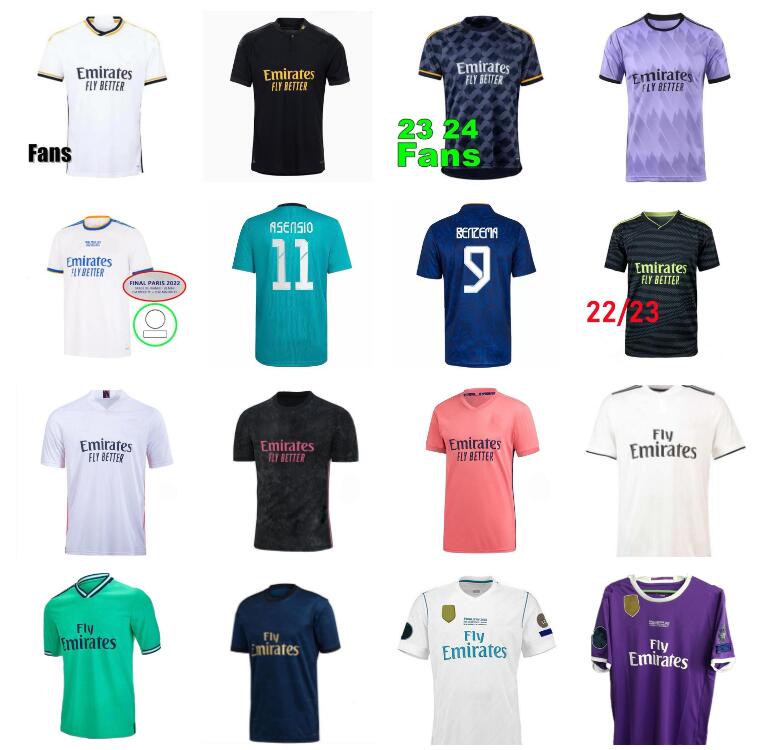 16 17 18 19 20 21 22 23 24 BENZEMA reAL mADRIds Soccer Jerseys 2023 2024 BELLINGHAM KROOS Ronaldo Marcelo MODRIC Retro VINI JR Sergio Ramos TCHOUAMENI football shirt