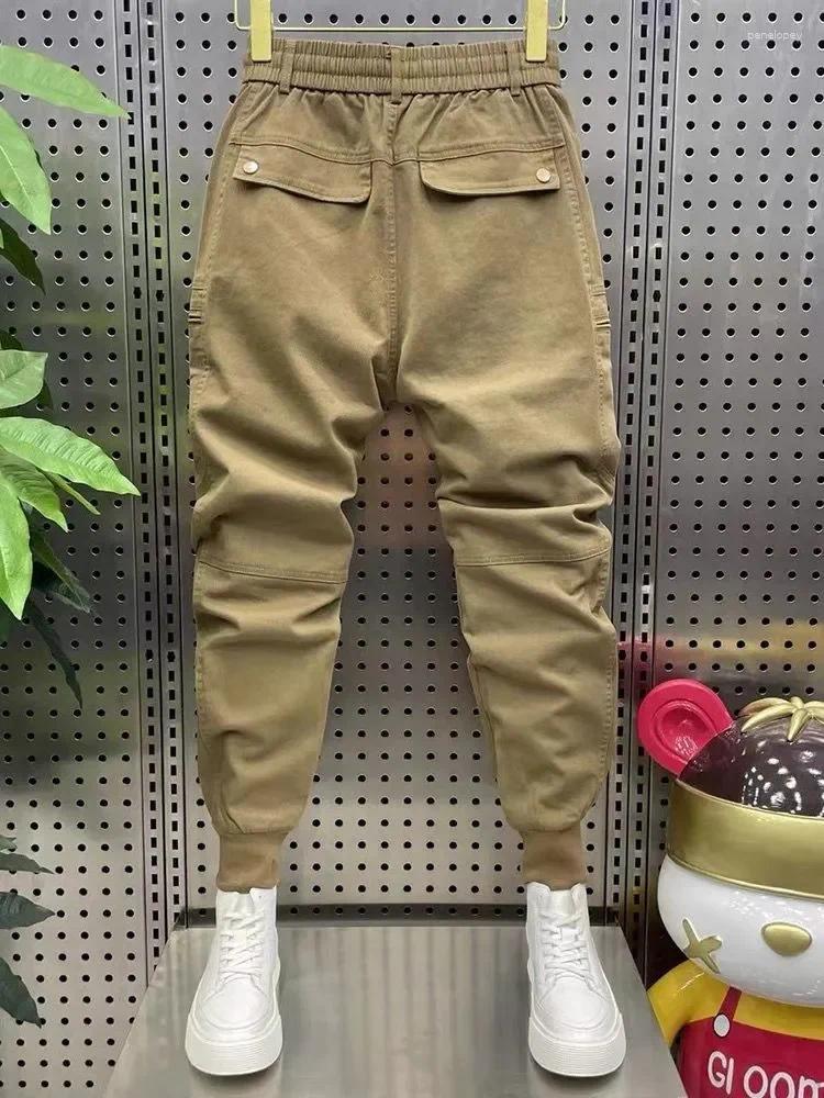 Men's Pants Casual Harem Cargo Multi-zip Pencil Trousers Latest Men Clothing