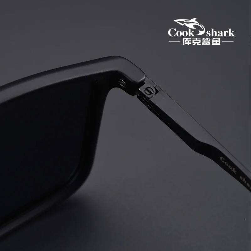 Cook Shark polarized sunglasses men's sunglasses women's UV protection driving special color-changing glasses trend personality 231228