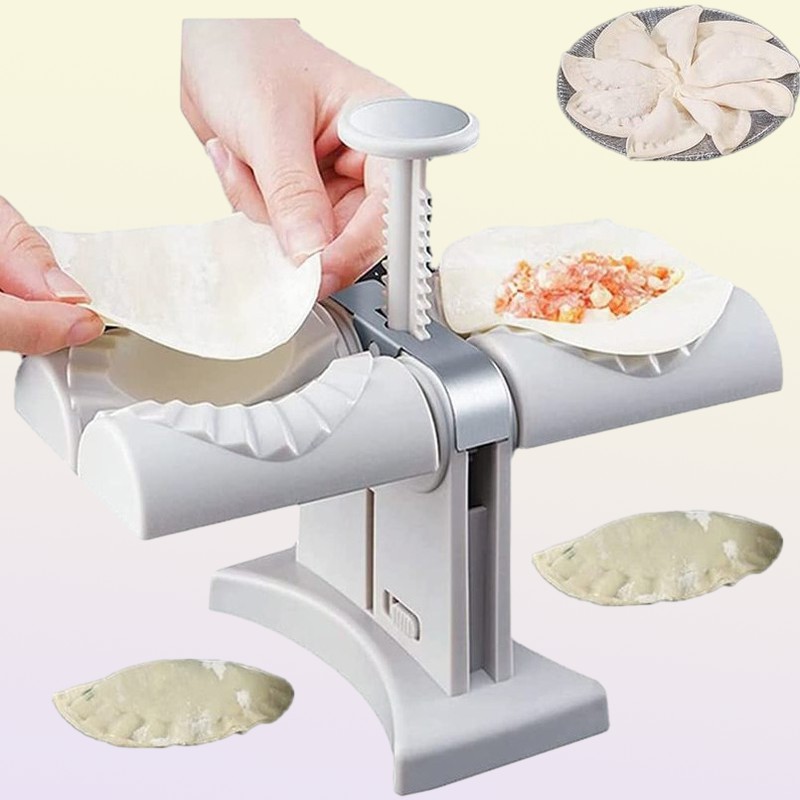 Other Kitchen Tools Double Head Fully Automatic Dumpling Maker Mould Quickly Make Dumplings Empanadas Ravioli Making Mould Kitchen8671466