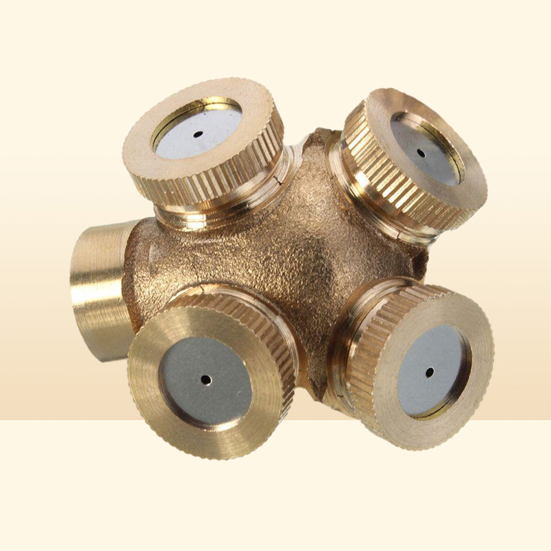 Hole Adjustable Brass Spray Misting Nozzle Garden Sprinkler Irrigation Fitting Watering Equipments6489418