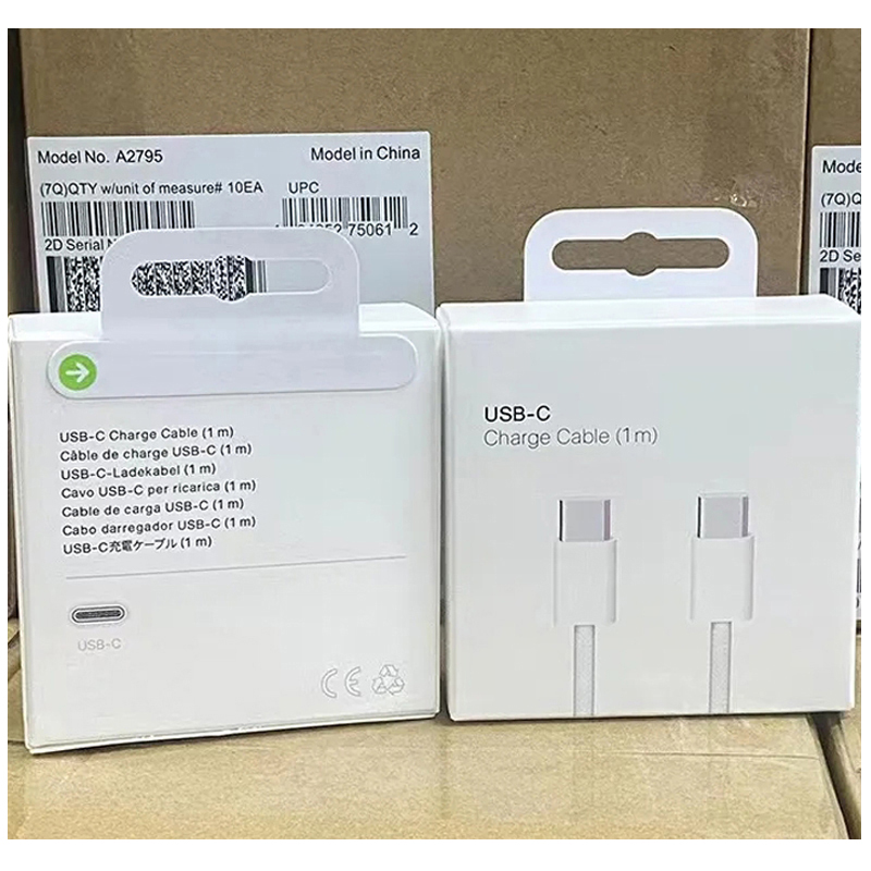 1M 2M 60W PD USB C charge Cable type c charger for iPhone 15 Pro max plus MacBook Fast Charging Cables For Samsung Xiaomi Huawei With retail package