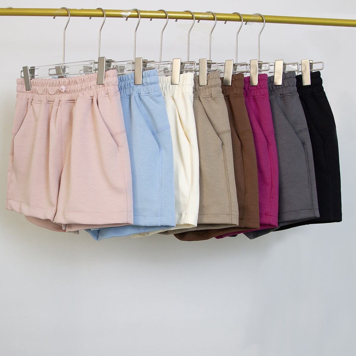 Yoga Softstreme High-Rise Short 4" front pockets Softstreme fabric sports outdoor camping loose wide-leg breathable silky high-waisted shorts Casual yoga shorts