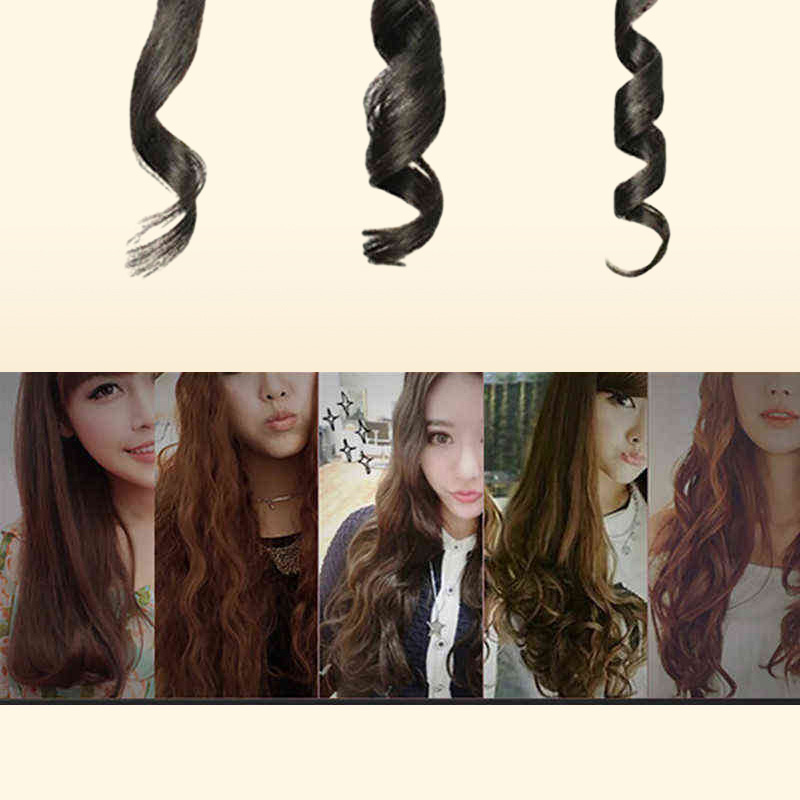 Lcd Curlers Conical Curler Single Tube Ceramic Glaze Pear Flower Cone Electric Hair Curly Hair J220711