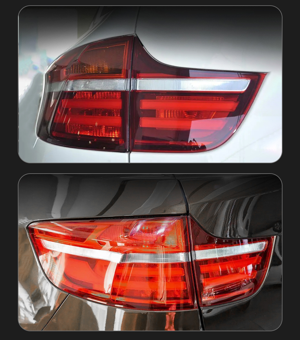 Cars LED Taillight for BMW X6 E71 2008-2014 E71 Turn Signal Running Brake Light Reversing Lamp Startup Rear Taillight Assembly