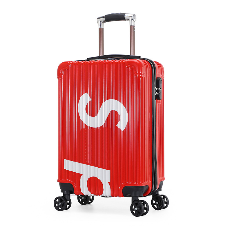 WITH LOGO 20 styles trolley case 20 inch travel bag box gift zipper box universal wheel boarding box student luggage new fashion suitcase