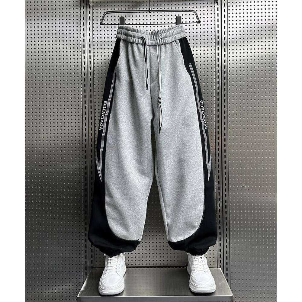Outdoor Jogger Sweatpants Fashion Street Patchwork Harem Bloomers Autumn Wide Leg Trousers High Quality Brand Men's Pant